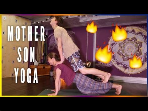 mom and son naked yoga